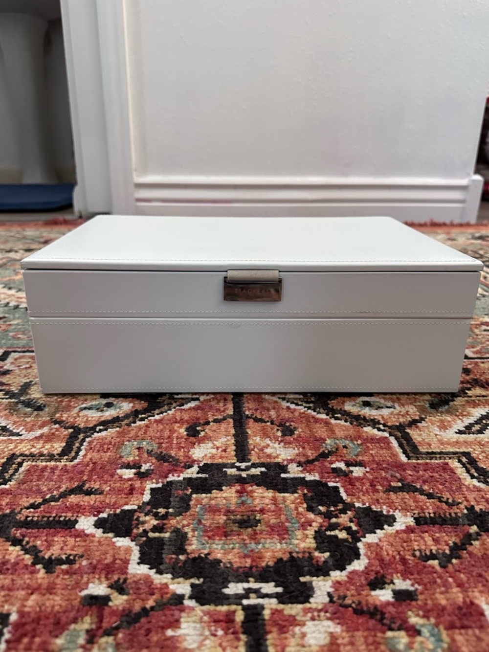 Stackers Supersize Lidded Box & Deep 7-Section Tray - White